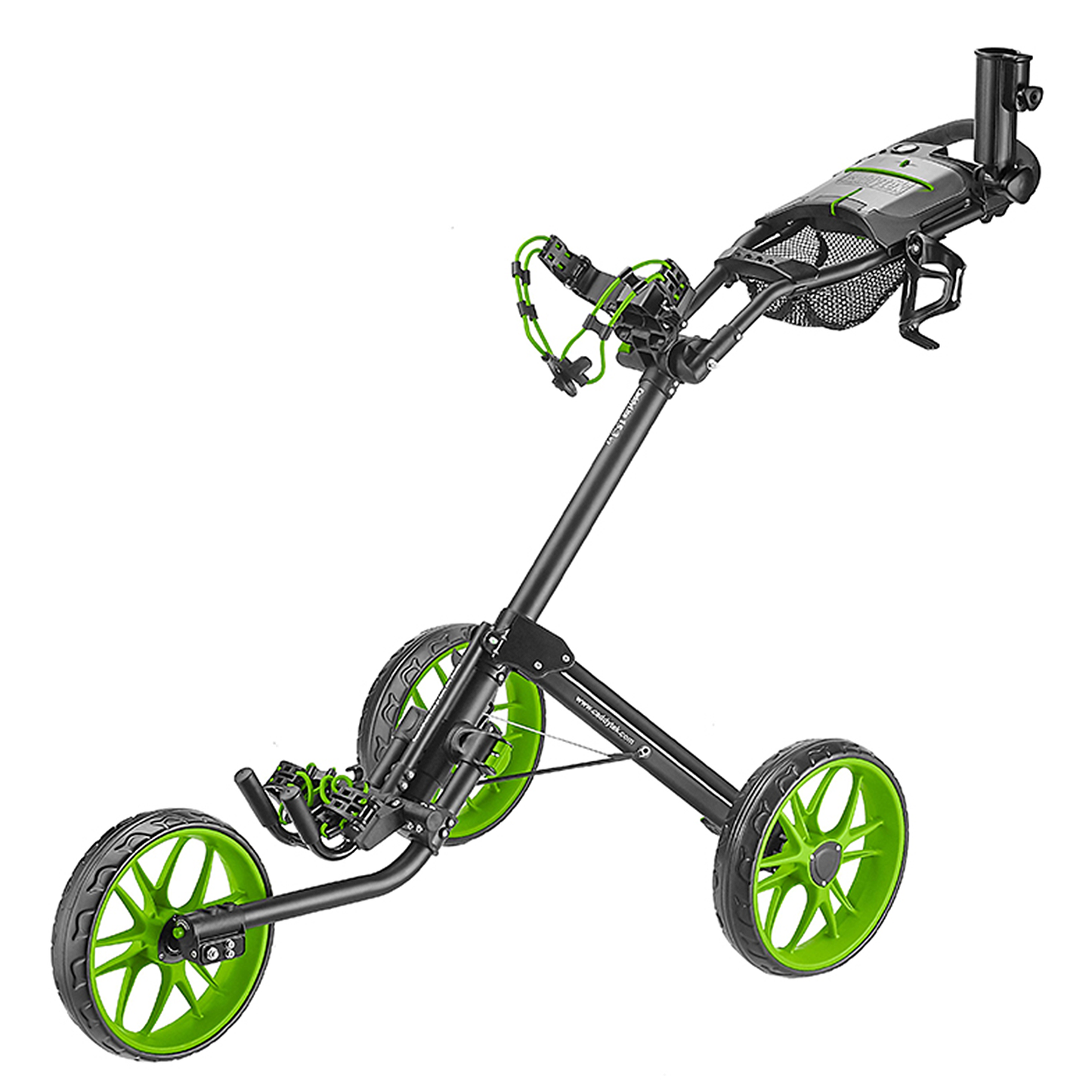 CaddyTek CaddyLite 15.3 V2 Golf Push Cart | Ultra-Lightweight at 15.3 lbs | Compact Quad-Fold Design