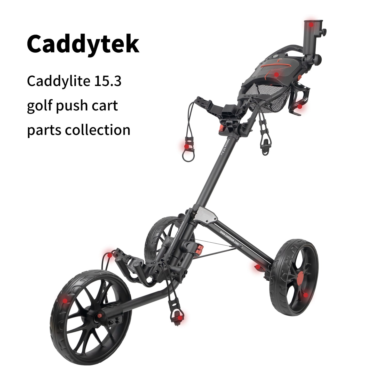 CaddyTek caddylite 15.3 golf push cart Common Replacement Parts Bundle – Wear & Tear Spares – Original Fit, Free Shipping