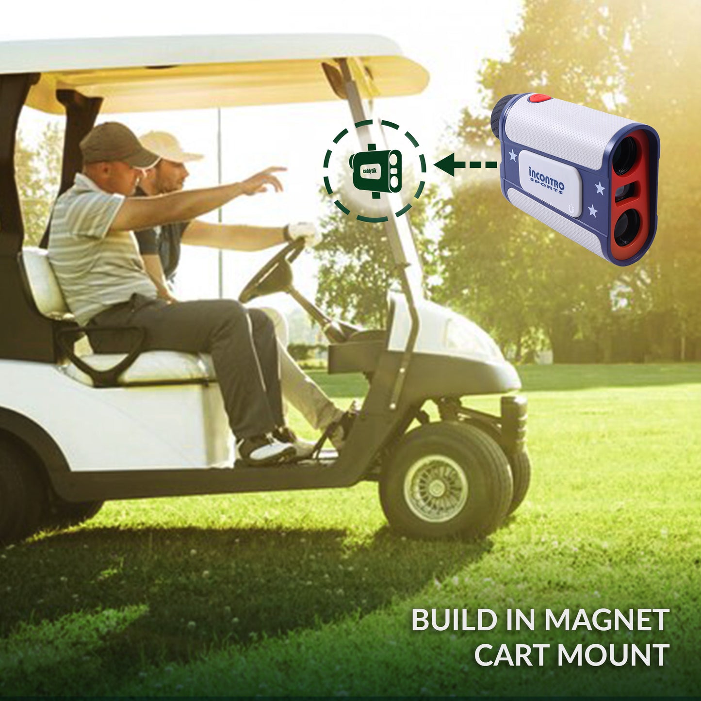 Caddytek New CaddyView V3 Golf Rangefinder (Incontro sports Series) | Pin Validation with Vibration & Slope Switch | 800-Yard Range