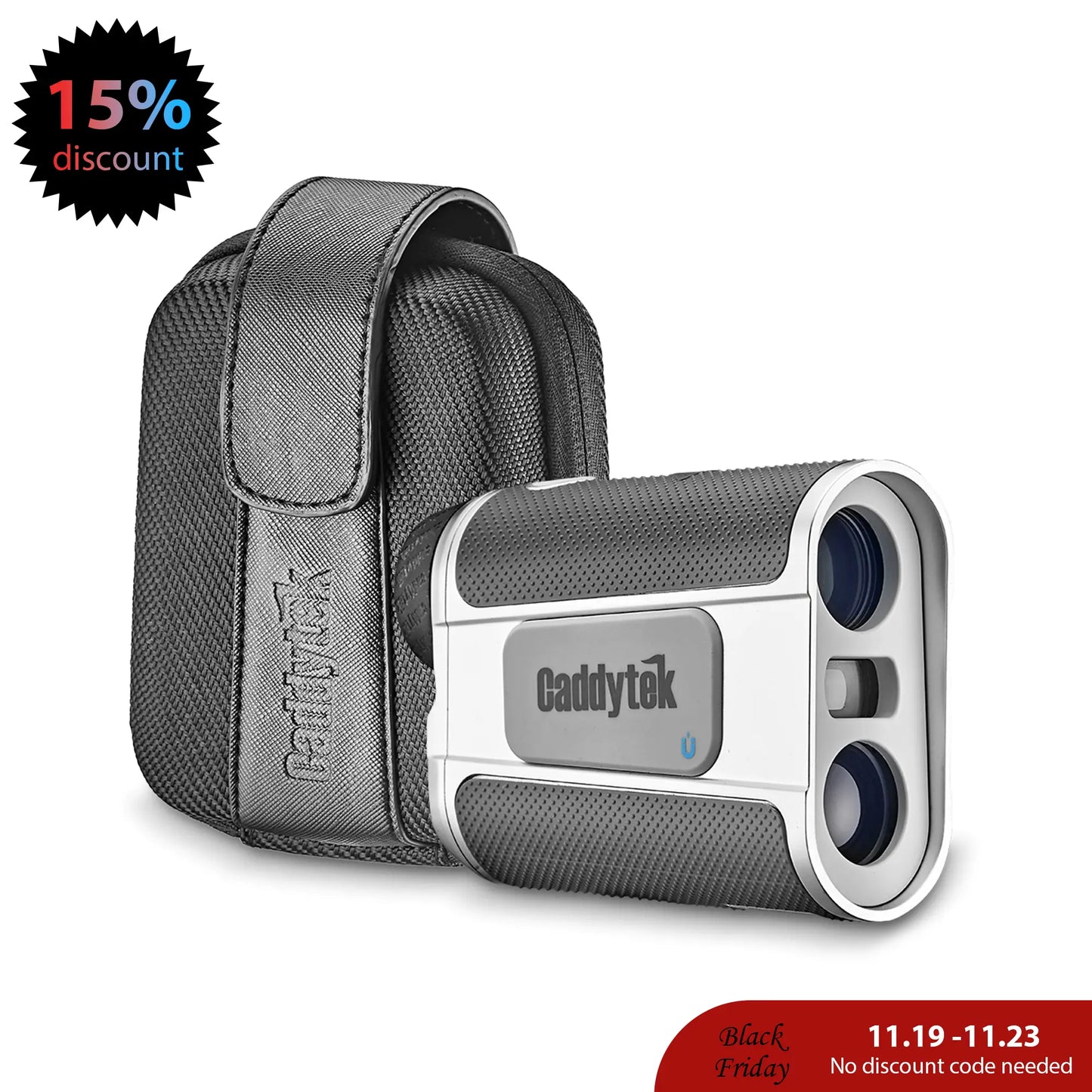 Caddytek CaddyView V3 Golf Rangefinder | Slope Switch & Pin Validation | 800-Yard Range with Magnet