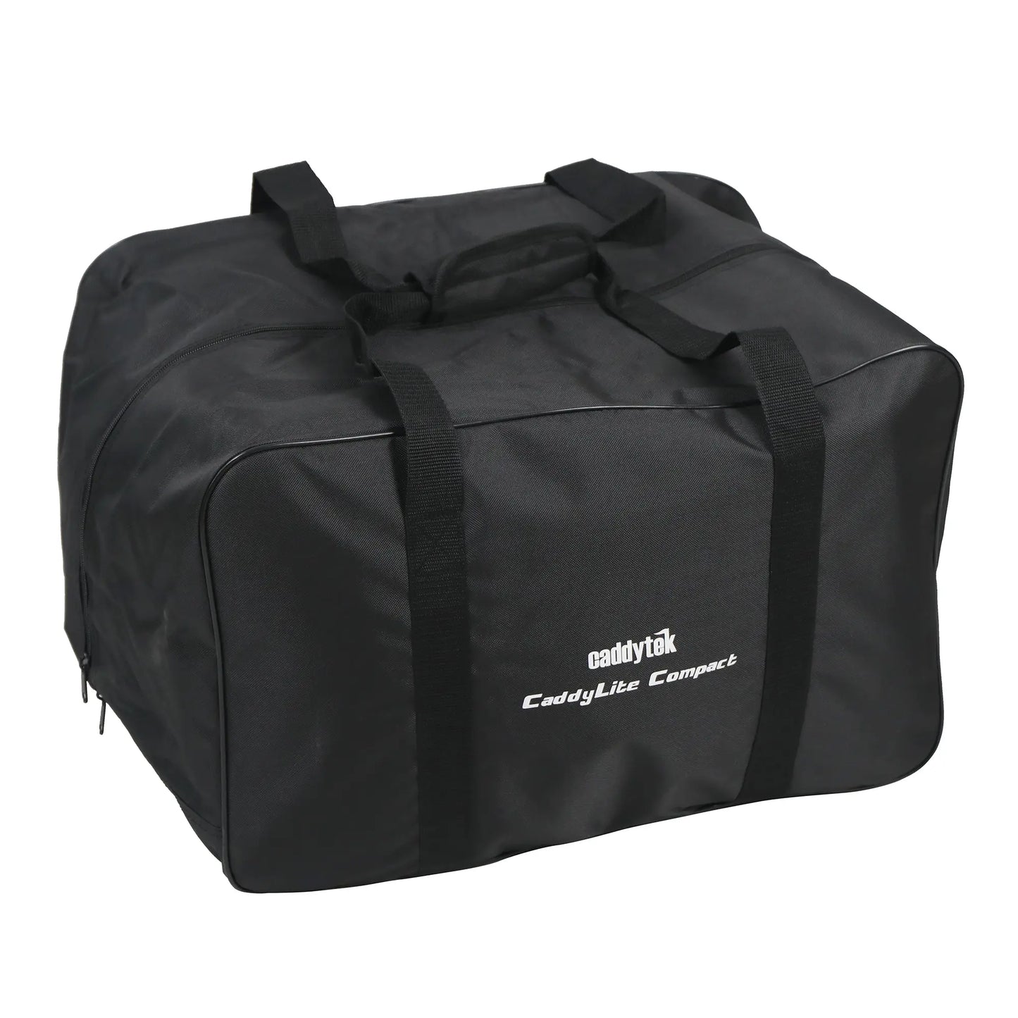 CaddyTek Push Cart Carry Bag | Waterproof Storage & Travel Case for Compact Carts, Black