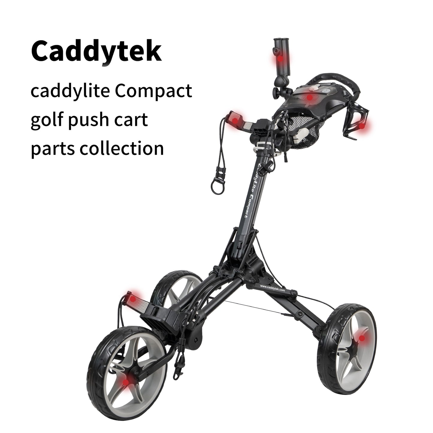 CaddyTek caddylite Compact golf push cart Common Replacement Parts Bundle – Wear & Tear Spares – Original Fit, Free Shipping