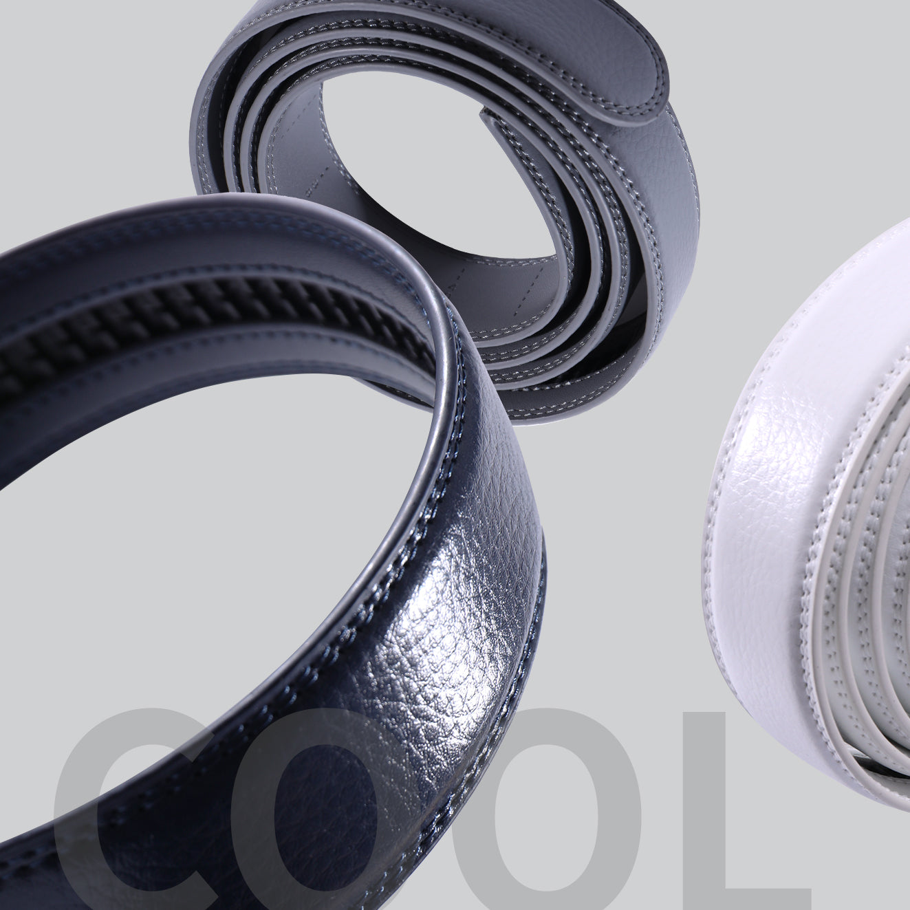 CaddyTek Cool Edition Golf Belt Set | No-Hole Micro-Adjust | 9 Style Combos | 24"-44" Fit