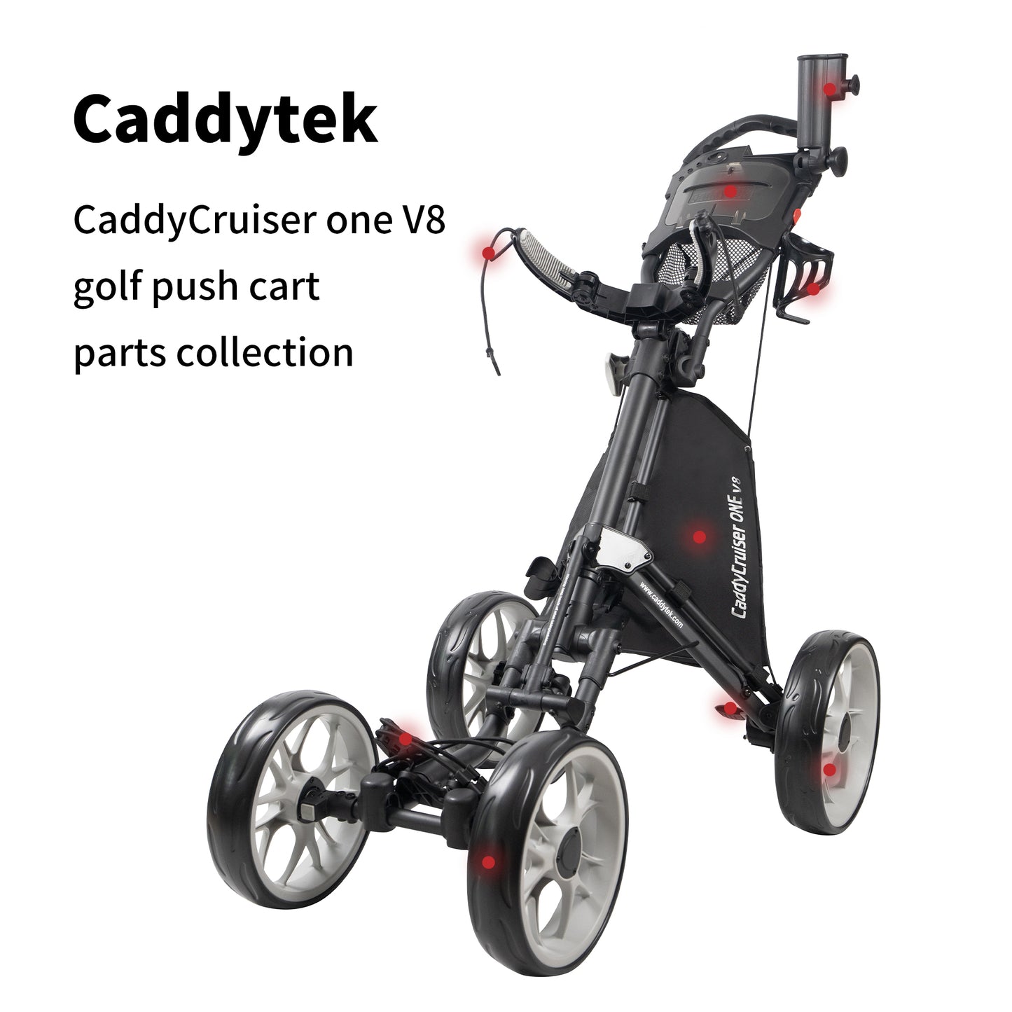 CaddyTek caddyCrusiser one V8 golf push cart Common Replacement Parts Bundle – Wear & Tear Spares – Original Fit, Free Shipping