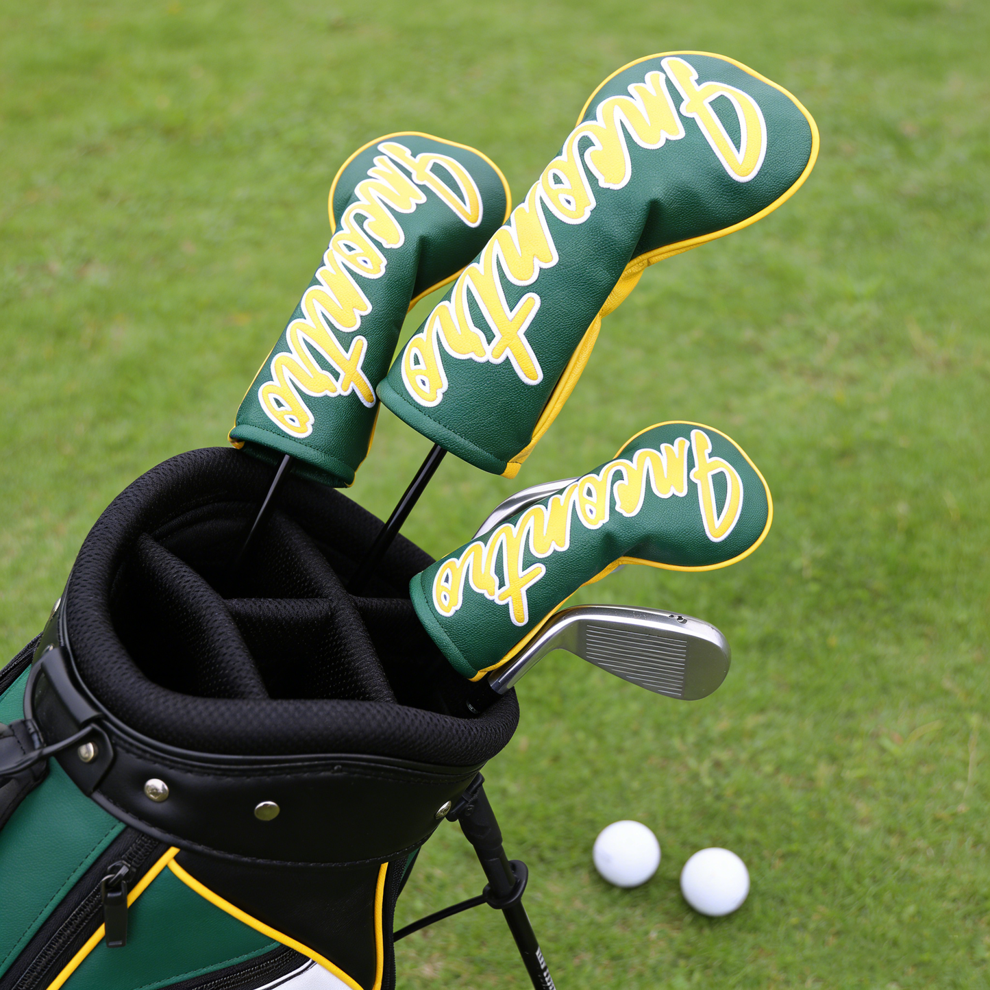 Caddytek Golf Club Head covers (3/4 - Piece Set) | Incontro sports series | Color - Block Design | Plush Lined | Fits Driver (460cc) / Fairway (200cc) / Hybrid (120cc)