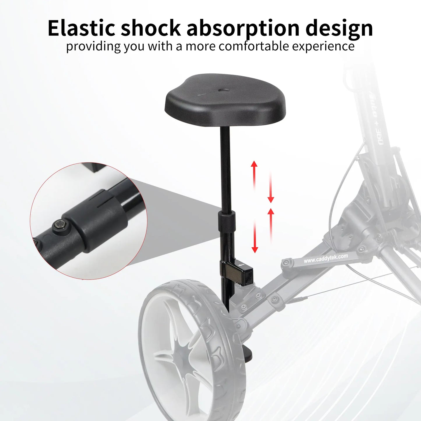 Removable Seat for Caddytek Push Carts | Compatible with Caddylite Compact & Auto+360