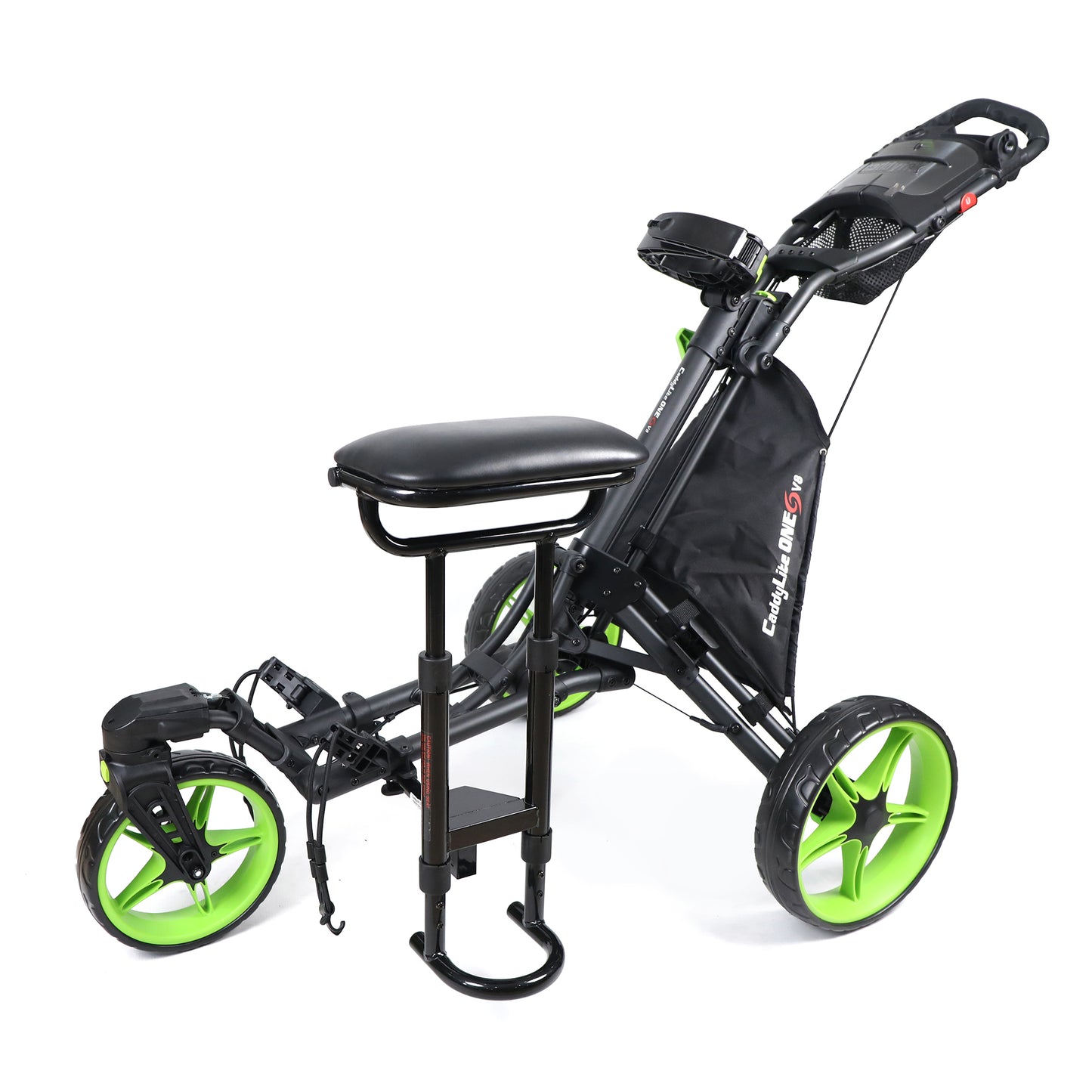 CaddyTek Removable Seat for CaddyCruiser ONE & ONE Swivel | No-Tool Install | Folds With Cart