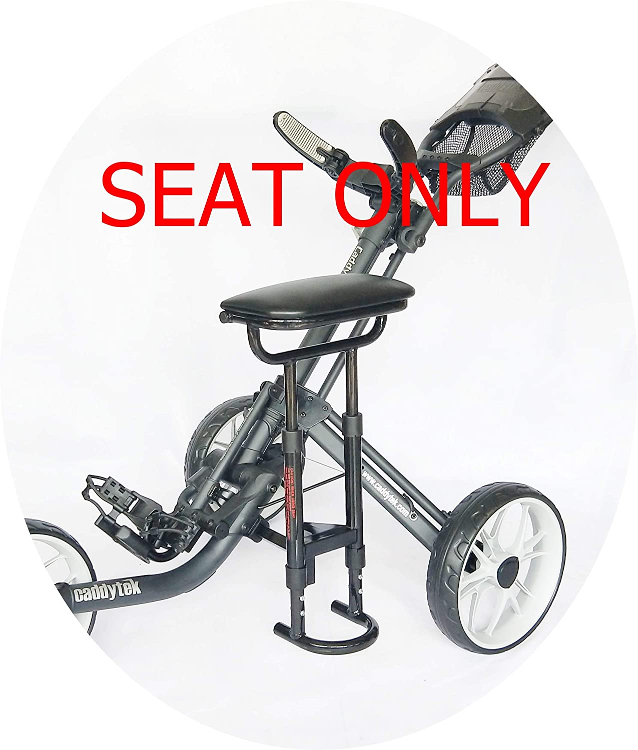 CaddyTek Removable Seat for CaddyLite EZ | Exclusive Fit for EZ Series | On-Course Rest Spot