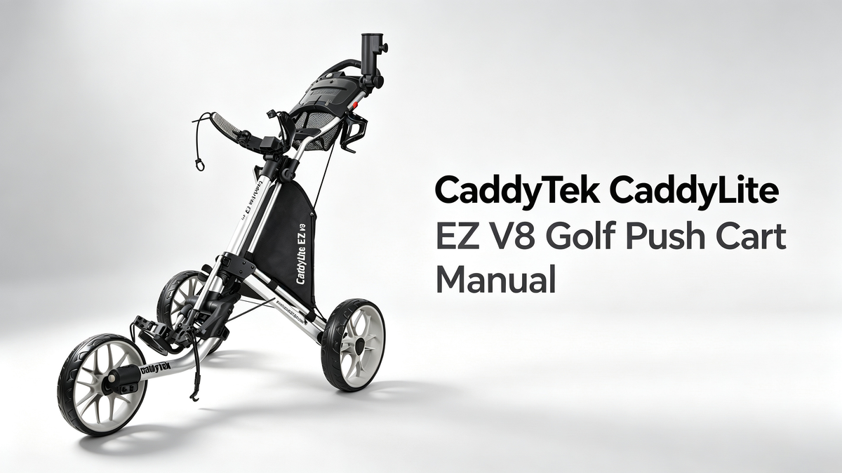Caddytek Caddylite EZ V8 Golf Push Cart Detailed Manual