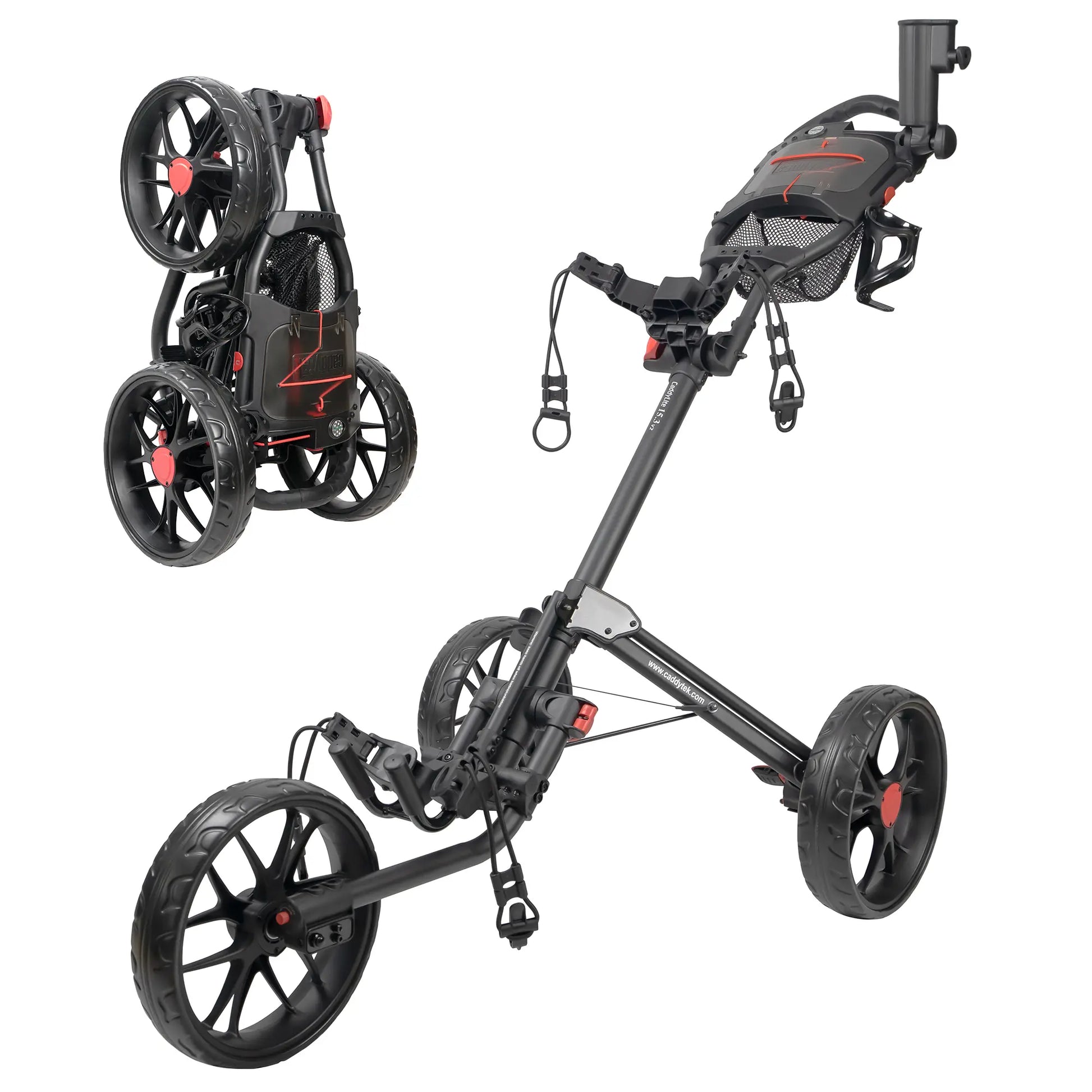 CaddyTek CaddyLite 15.3 V2 Golf Push Cart | Ultra-Lightweight at 15.3
