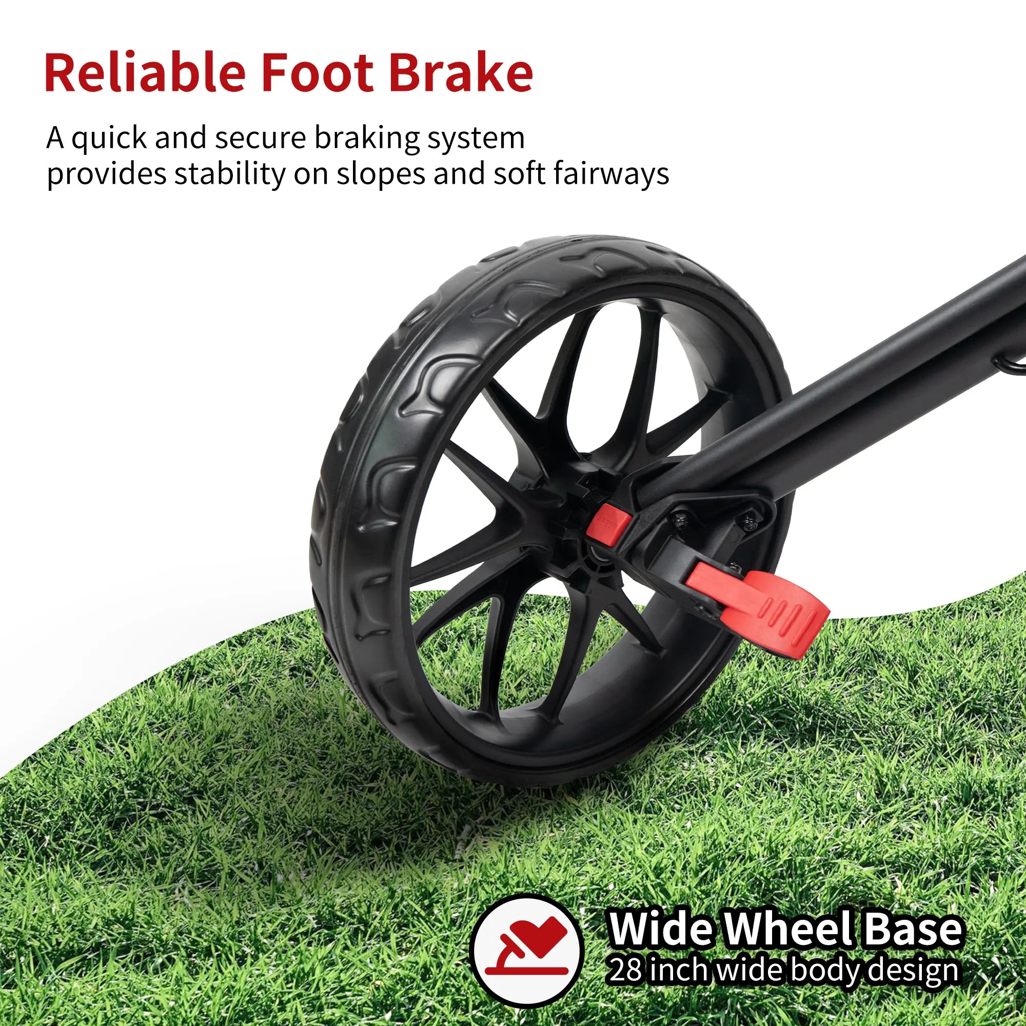 CaddyTek CaddyLite 15.3 V2 Golf Push Cart | Ultra-Lightweight at 15.3 lbs | Compact Quad-Fold Design