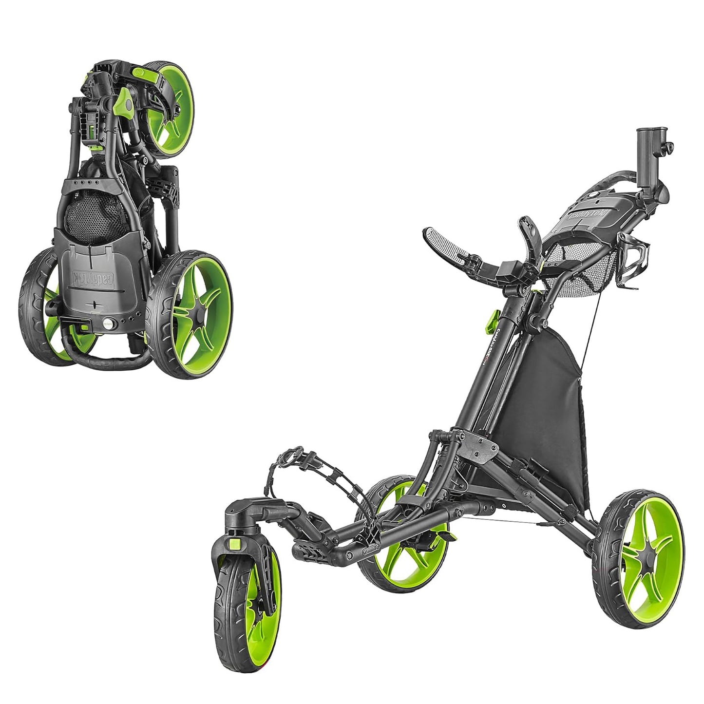 Caddytek CaddyLite ONE Swivel v8 Golf Push Cart | One-Click Auto Fold & Swivel Wheel | Black Friday Deal