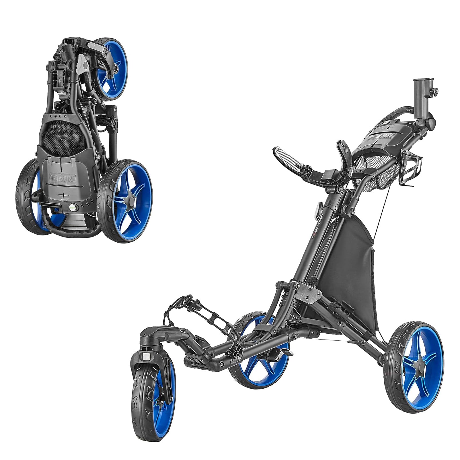 Caddytek CaddyLite ONE Swivel v8 Golf Push Cart | One-Click Auto Fold & Swivel Wheel | Black Friday Deal