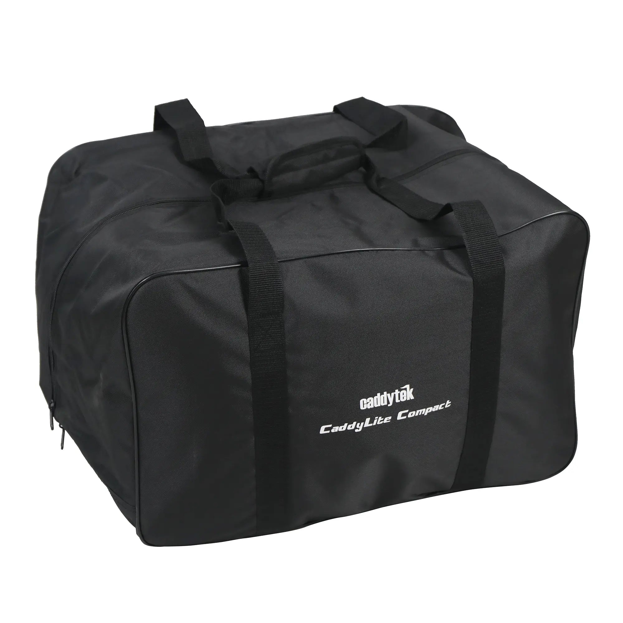 CaddyTek Push Cart Carry Bag | Waterproof Storage & Travel Case for Compact Carts, Black