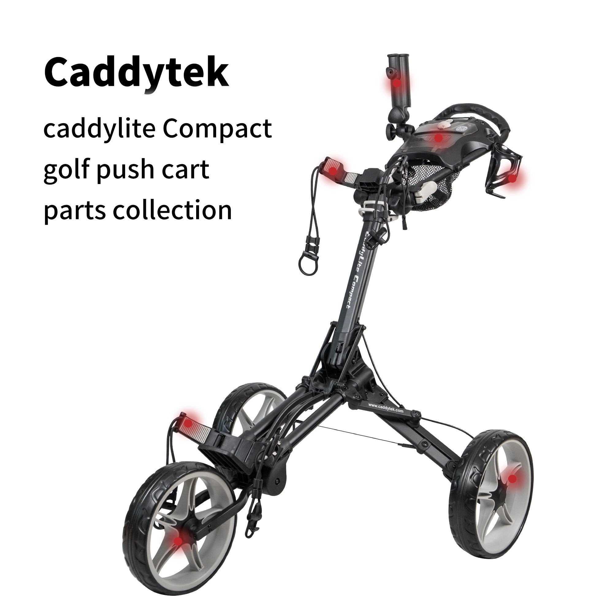 CaddyTek caddylite Compact golf push cart Common Replacement Parts Bundle – Wear & Tear Spares – Original Fit, Free Shipping