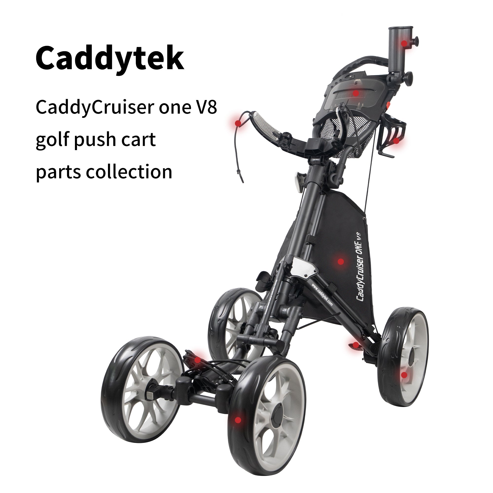 CaddyTek caddyCrusiser one V8 golf push cart Common Replacement Parts Bundle – Wear & Tear Spares – Original Fit, Free Shipping