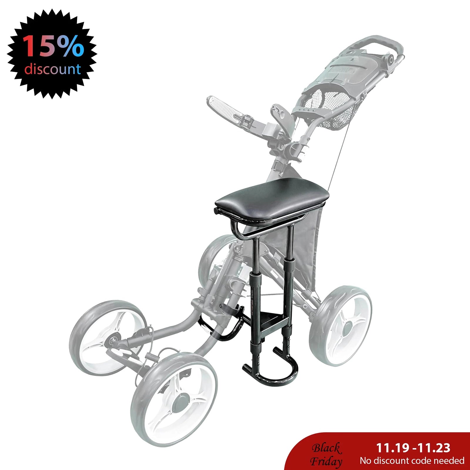 CaddyTek Removable Seat for Explorer & 15.3 Series | Stable Mounting | Model-Specific Fit