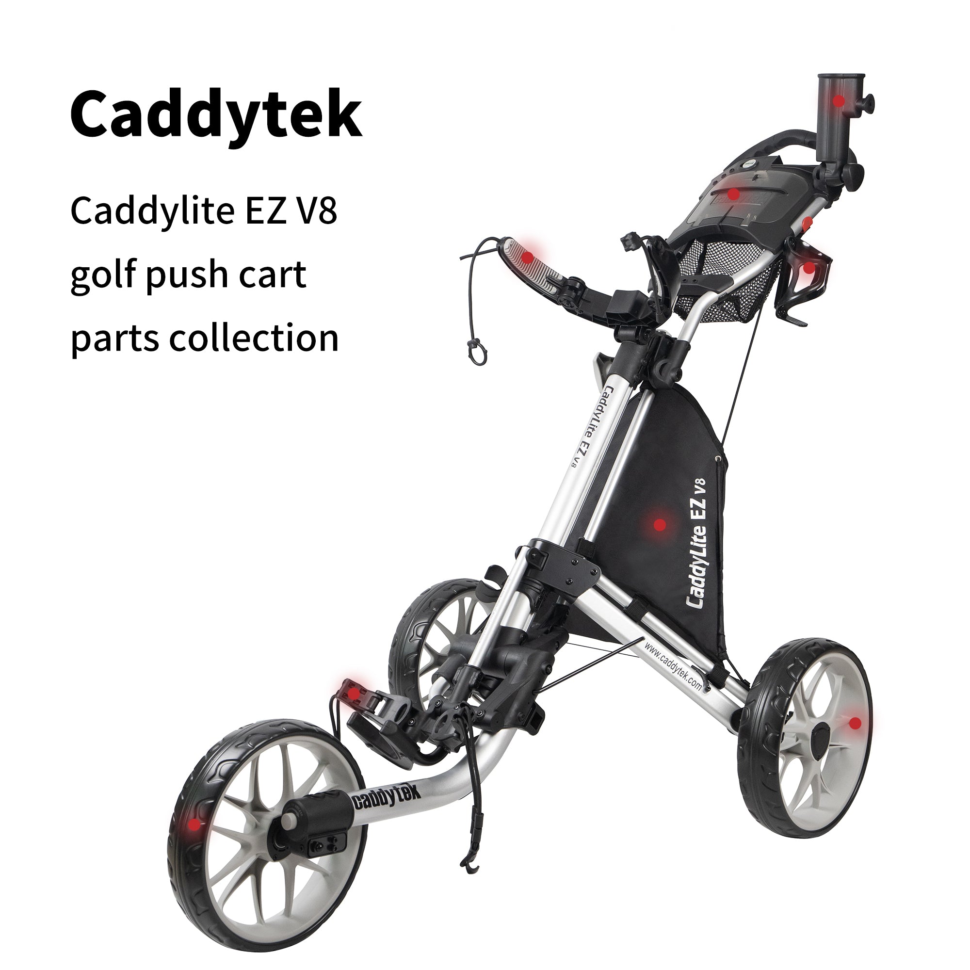 CaddyTek caddylite EZ V8 golf push cart – Individual Replacement
