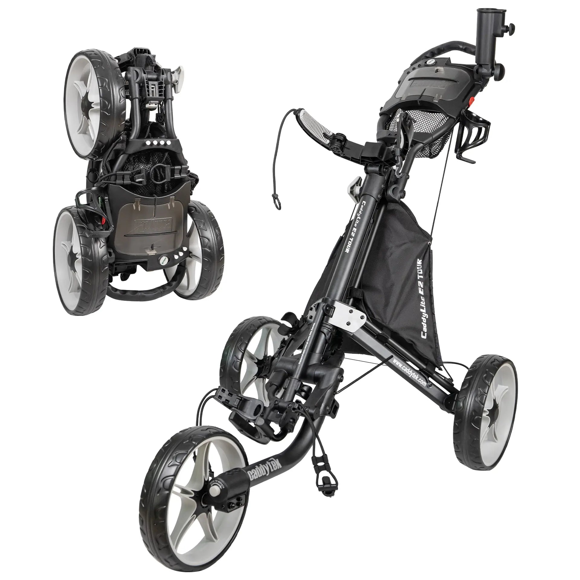 ゴルフカート 4輪　CaddyTek CaddyTek CaddyLite EZ Tour Golf Push Cart | Hand Brake & 5-Spoke