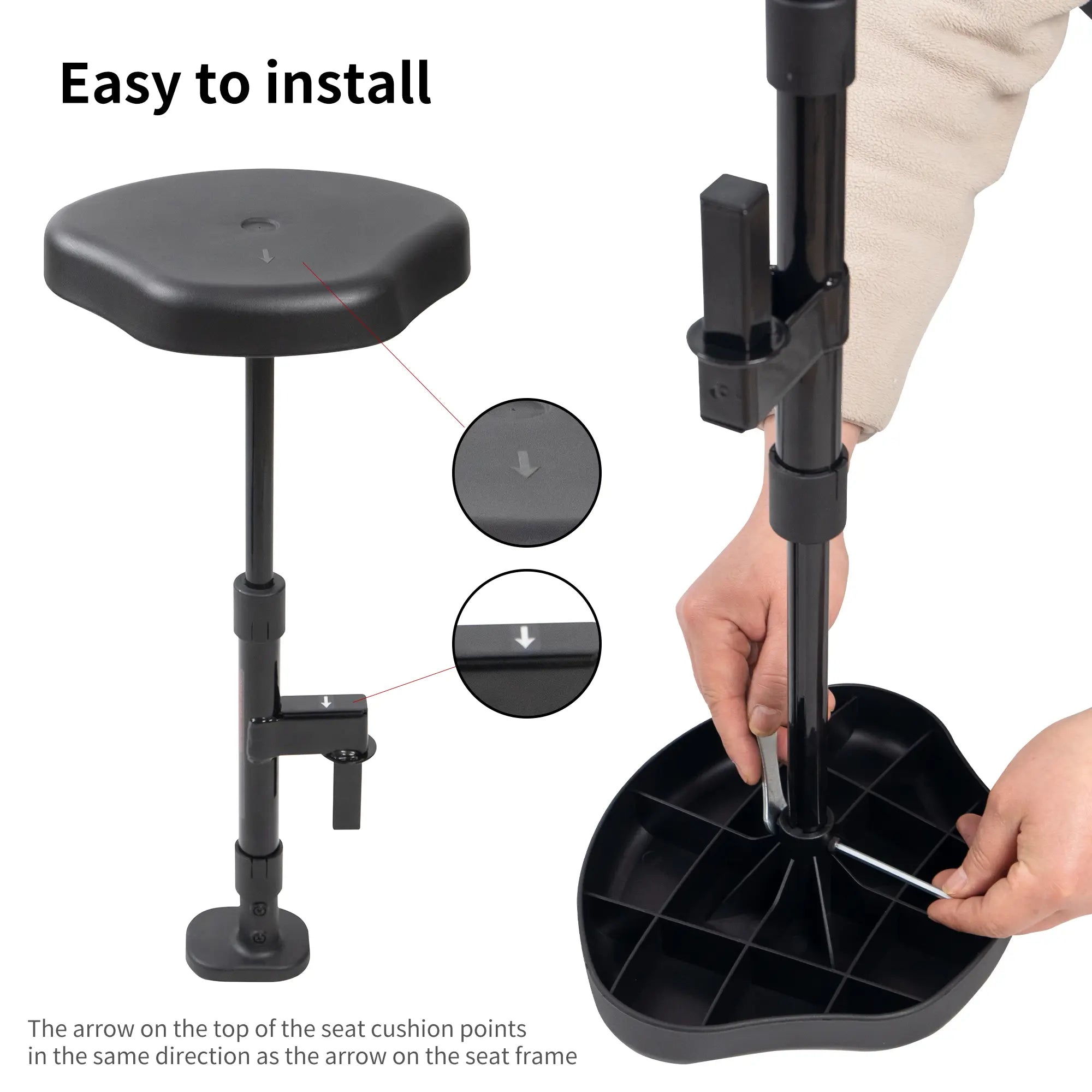 Removable Seat for Caddytek Push Carts | Compatible with Caddylite Compact & Auto+360