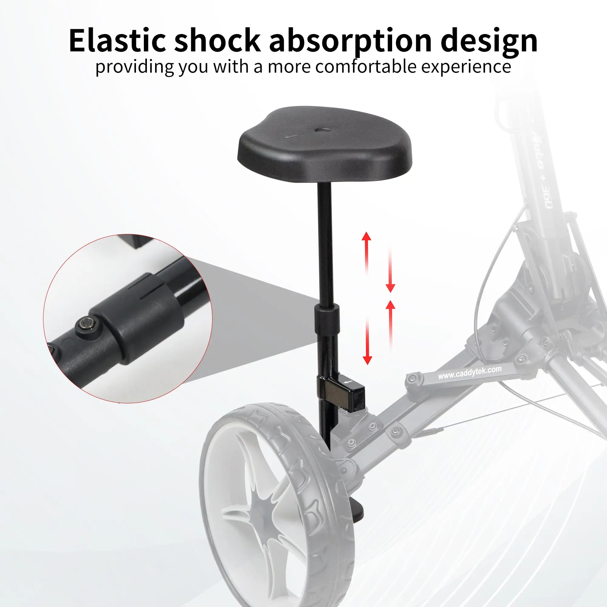 Removable Seat for Caddytek Push Carts | Compatible with Caddylite Compact & Auto+360