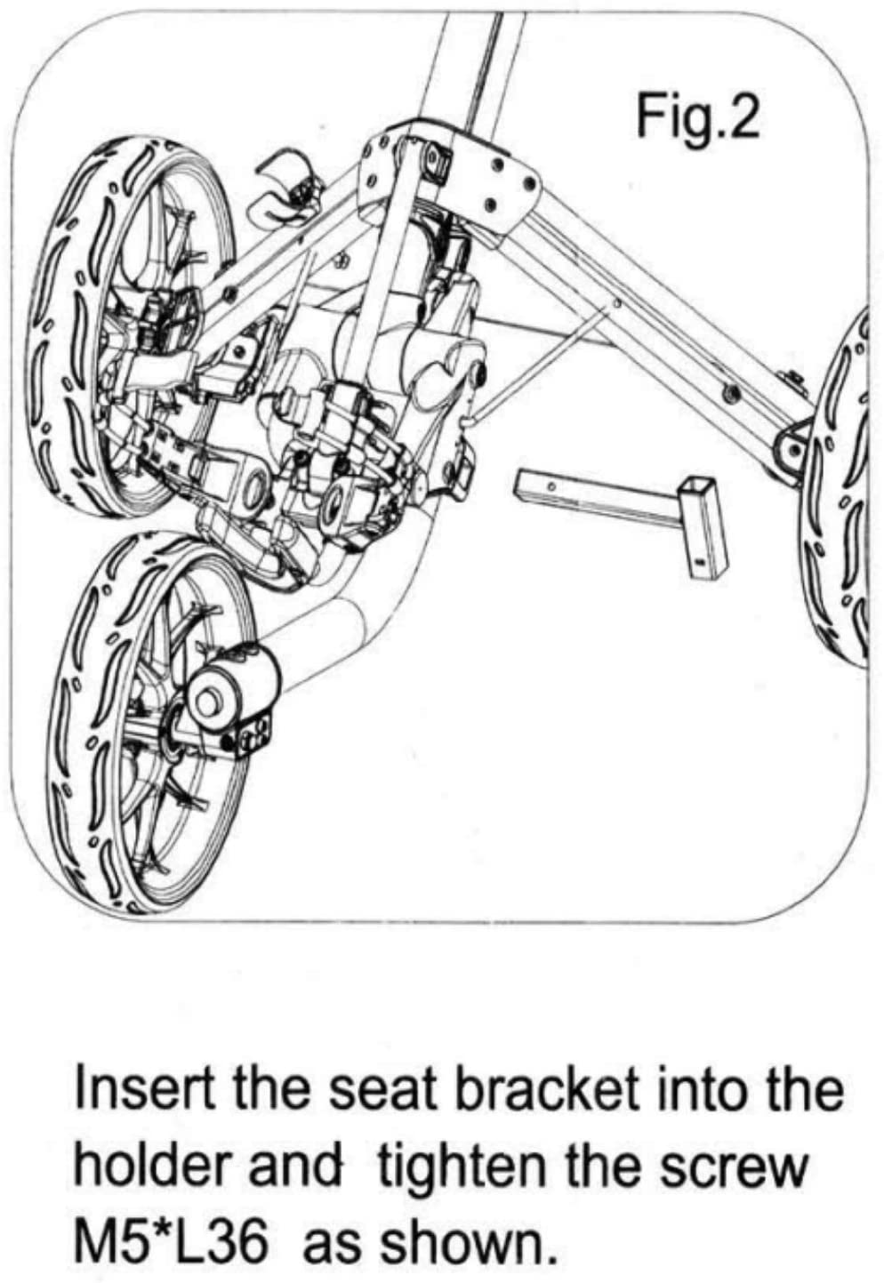 CaddyTek Removable Seat for CaddyLite EZ | Exclusive Fit for EZ Series | On-Course Rest Spot