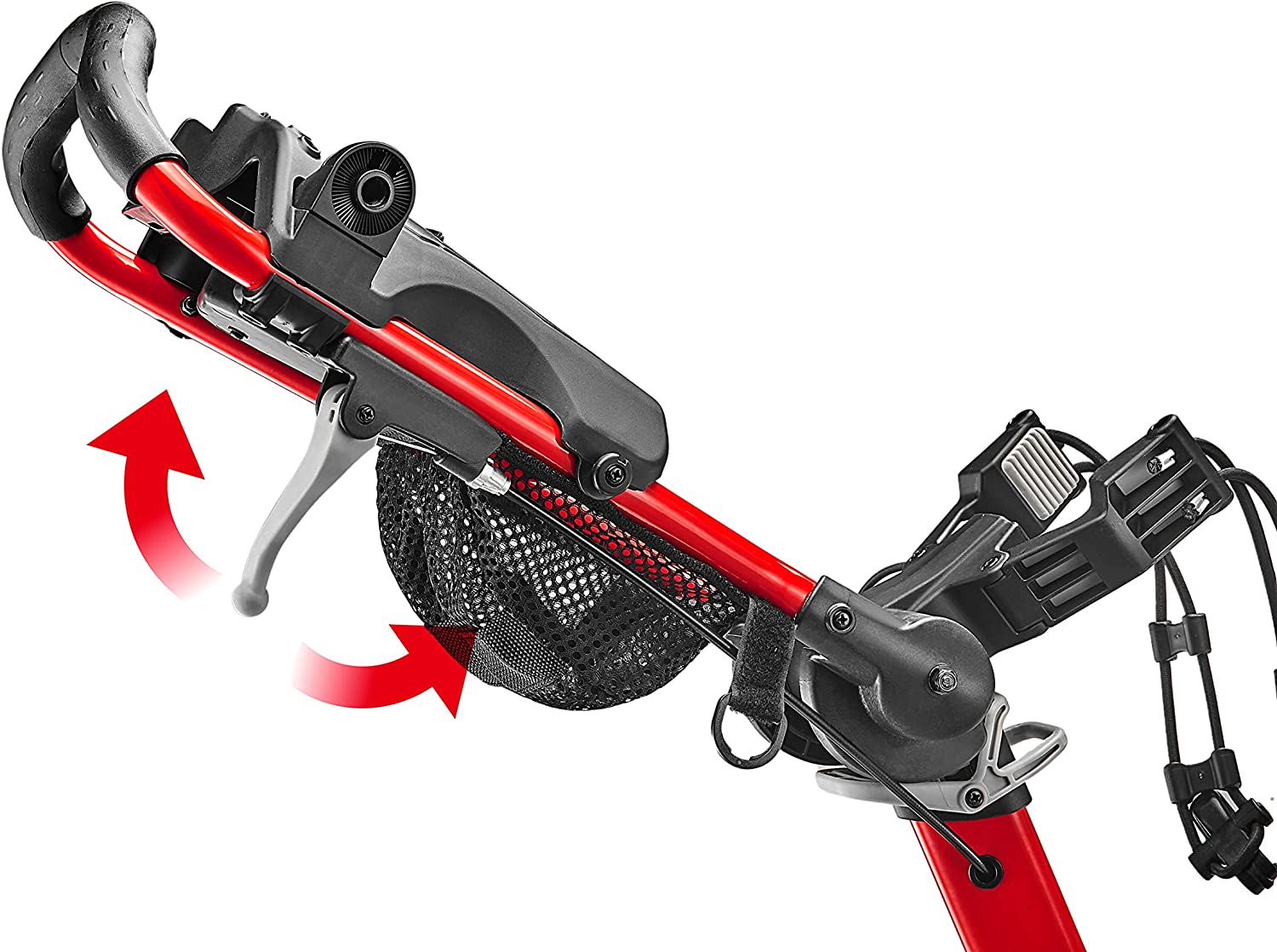 Caddytek CaddyLite Compact Golf Push Cart | Semi-Auto One-Click Fold | Widest 32" Stability Base